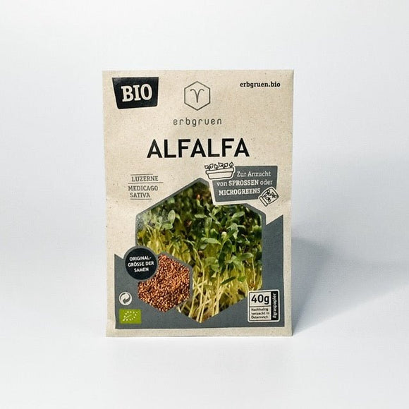 Alfalfa Bio - Saatgut 40gSprossenglasBlattwende