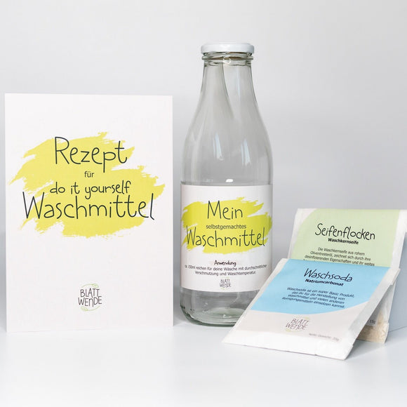 DIY Waschmittel für Einsteiger 1 LiterBlattwende