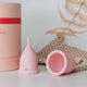 Menstruationstasse verschiedene GrößenBlattwende