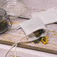 Wiederverwendbarer Teefilter aus LeinenBlattwende