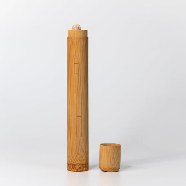 Zahnbürsten Etui aus BambusBlattwende