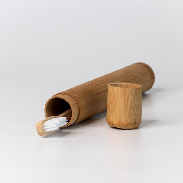 Zahnbürsten Etui aus BambusBlattwende